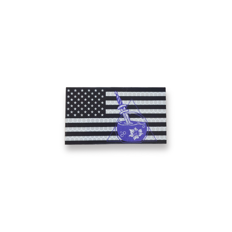 NSG Logo USA Flag Reflective - Black
