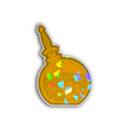 Gold Vial Cracked Ice