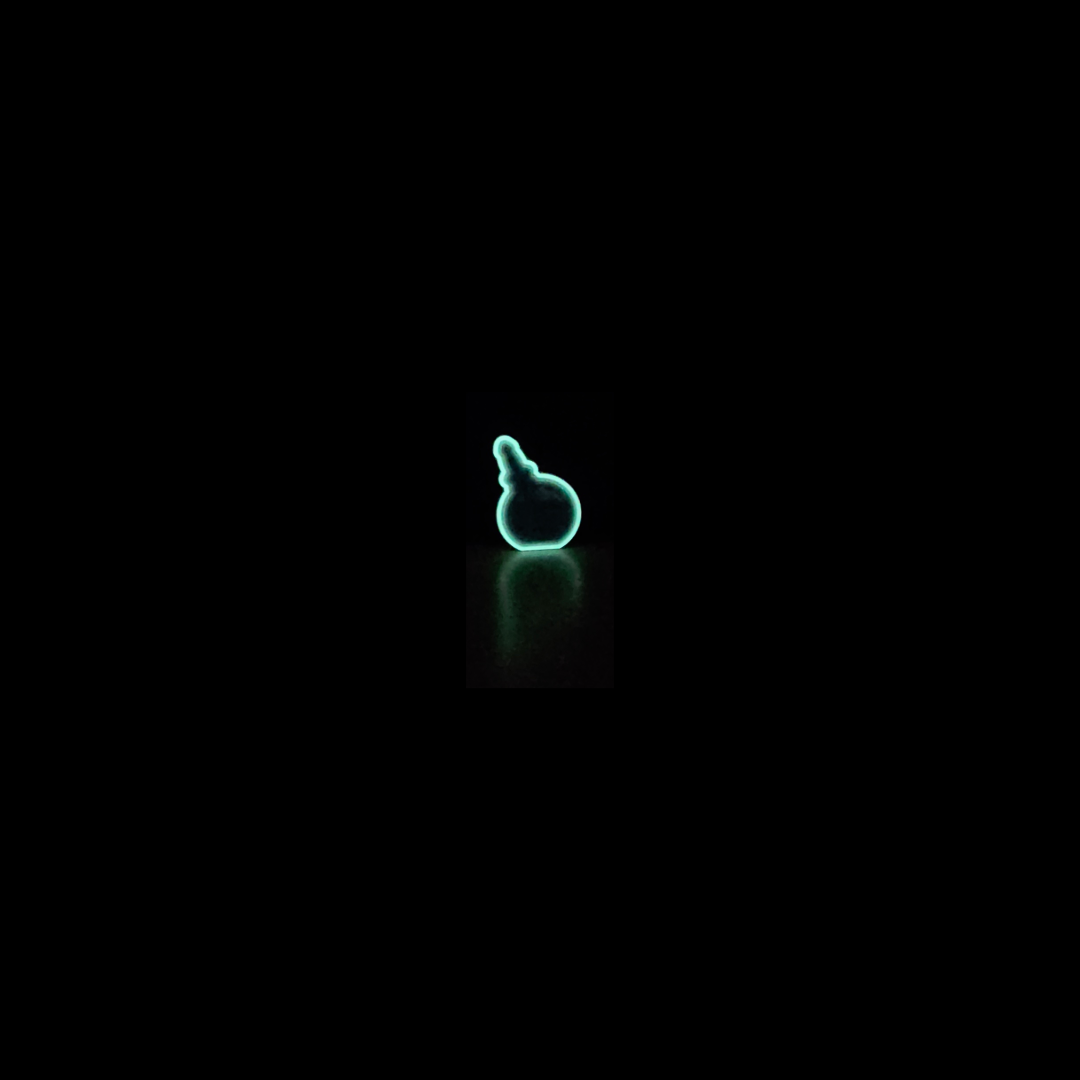 GITD Carolina Blue Vial