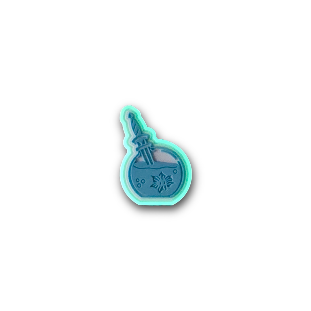 GITD Carolina Blue Vial