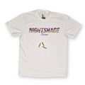 Purple Chip Typography Tee - White