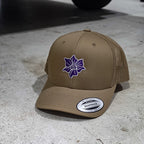 NS Flower Trucker Hat - Khaki