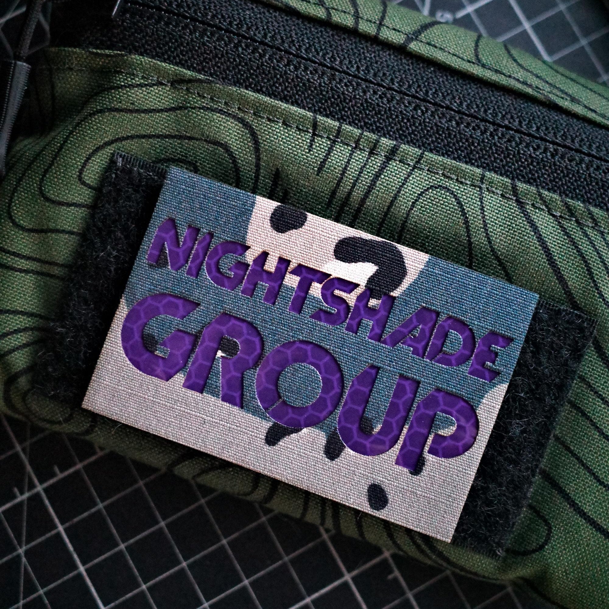 NSG Reflective Patch - Blueberry Chip - Purple