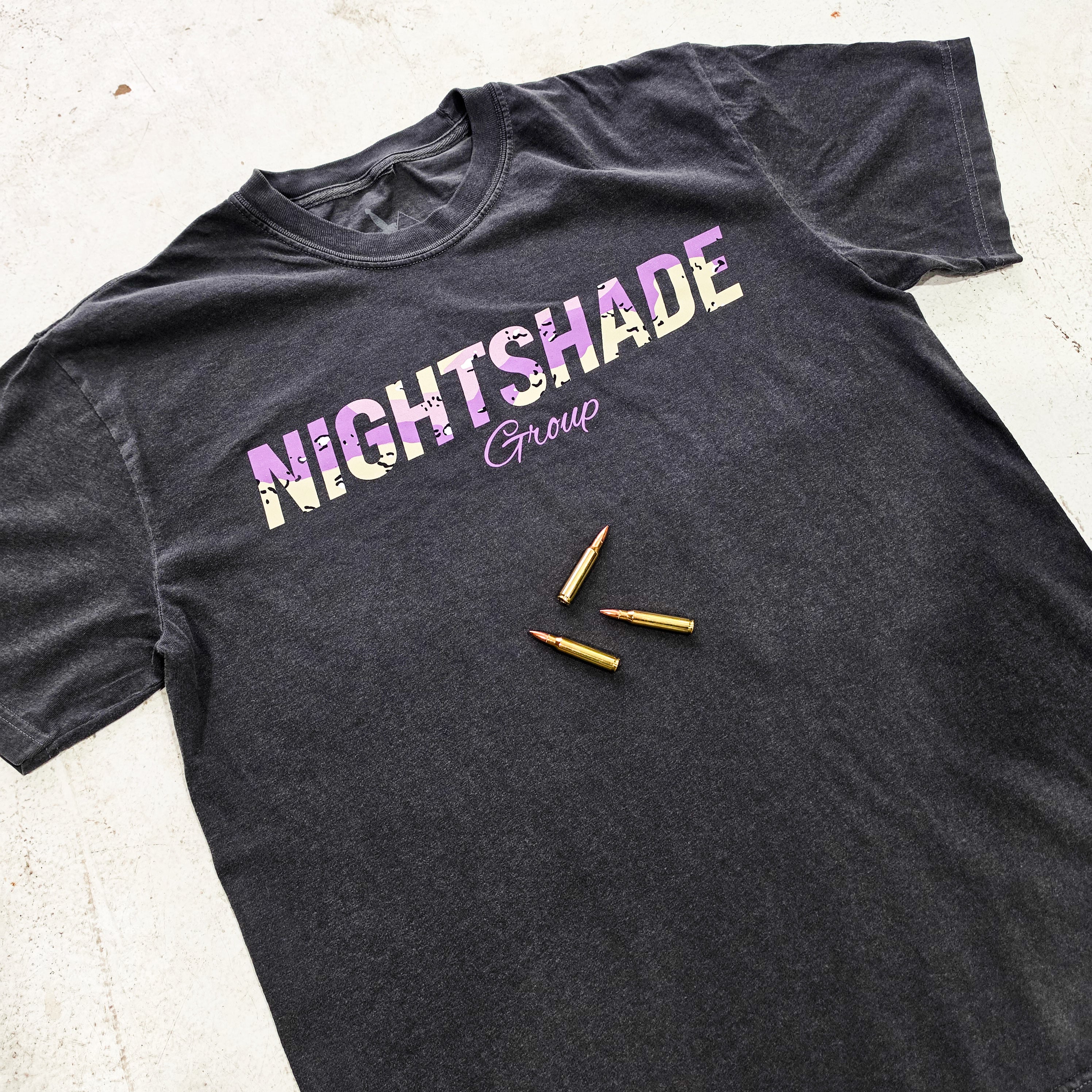 Purple Chip Typography Tee - Pepper