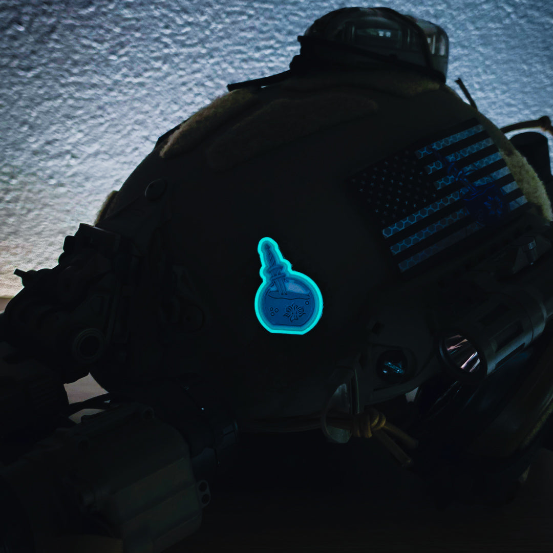 GITD Carolina Blue Vial
