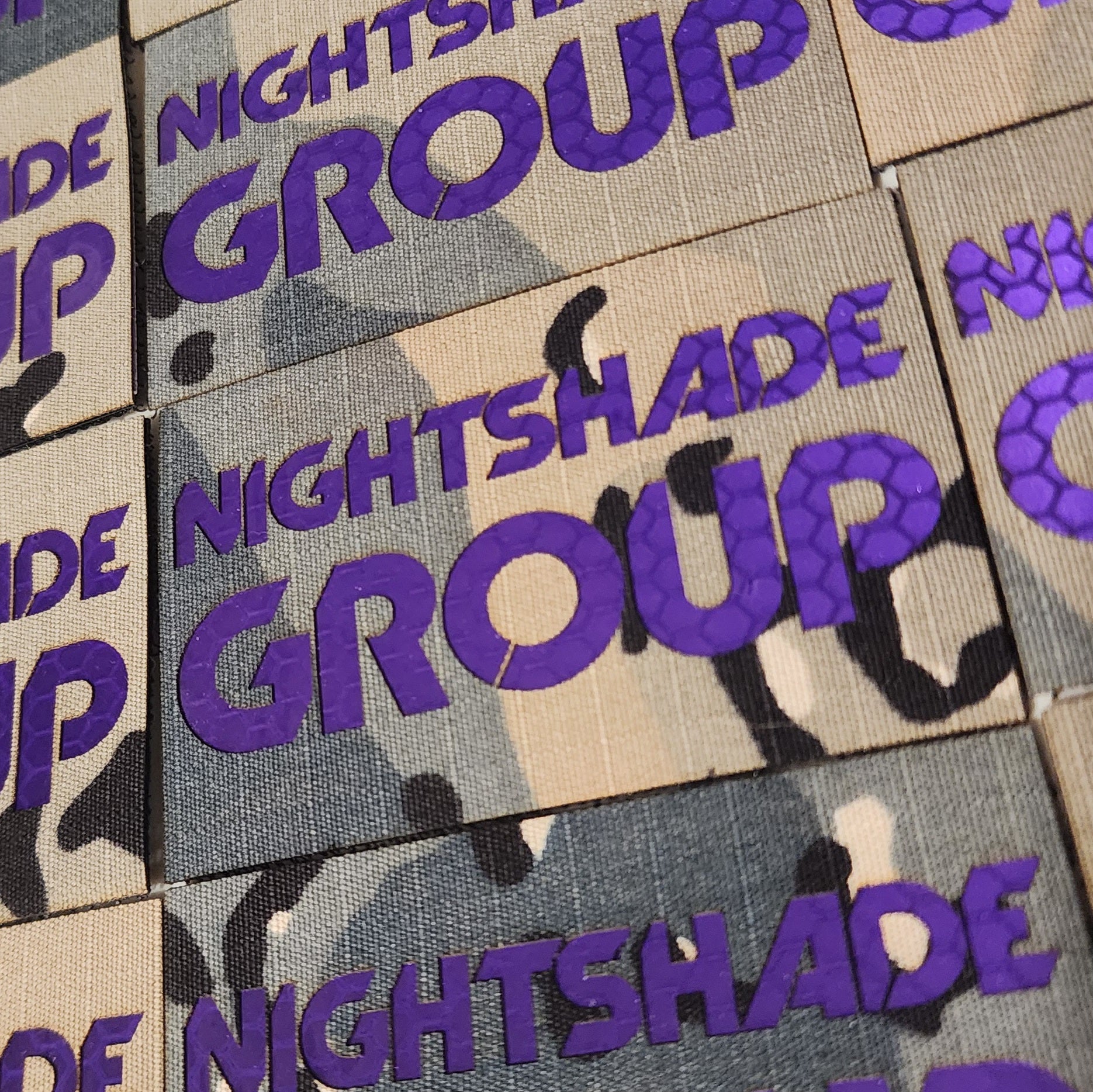 NSG Reflective Patch - Blueberry Chip - Purple