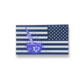 NSG Logo USA Flag Reflective - Black (Reverse)