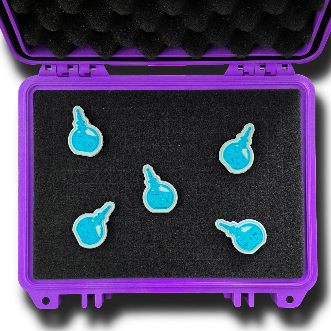 GITD Carolina Blue Vial