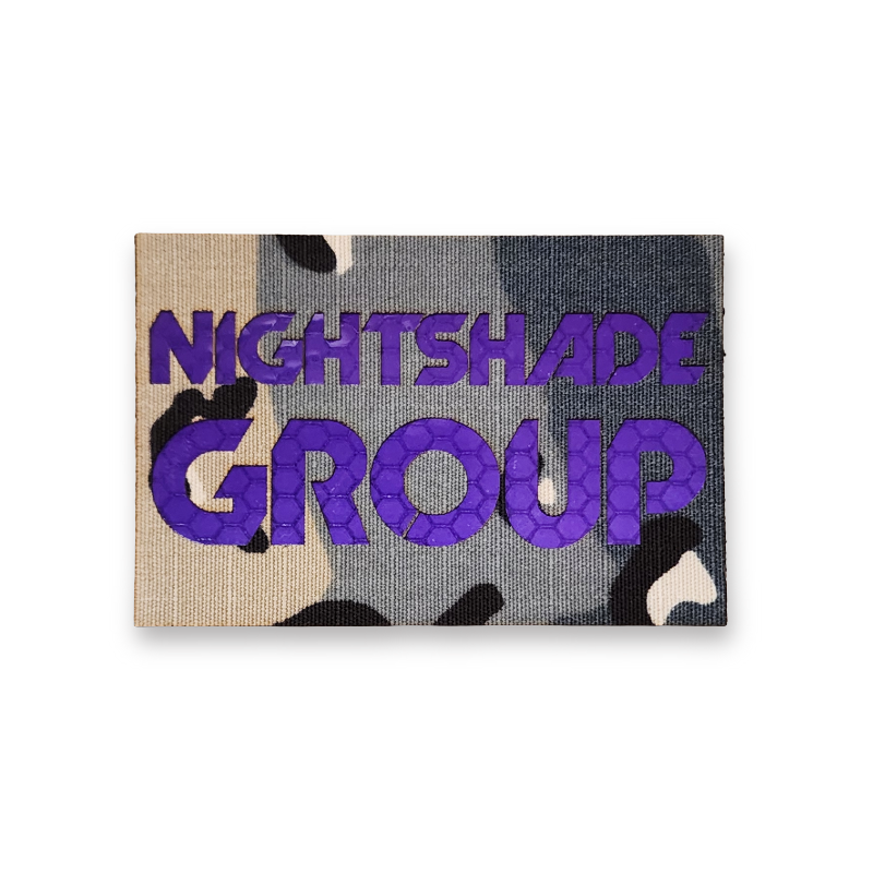 NSG Reflective Patch - Blueberry Chip - Purple